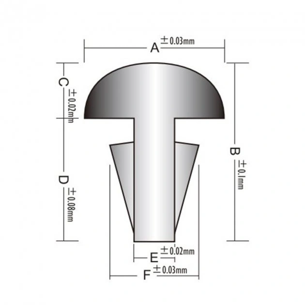 Лади для гітари Лади для гітари Alice A035S-2.0 (стік 25 см., гнутий)