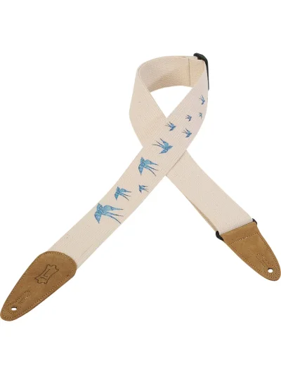 Ремінь для гітари Levy's MC8U-006 Nature Cotton Series (Blue Bird)