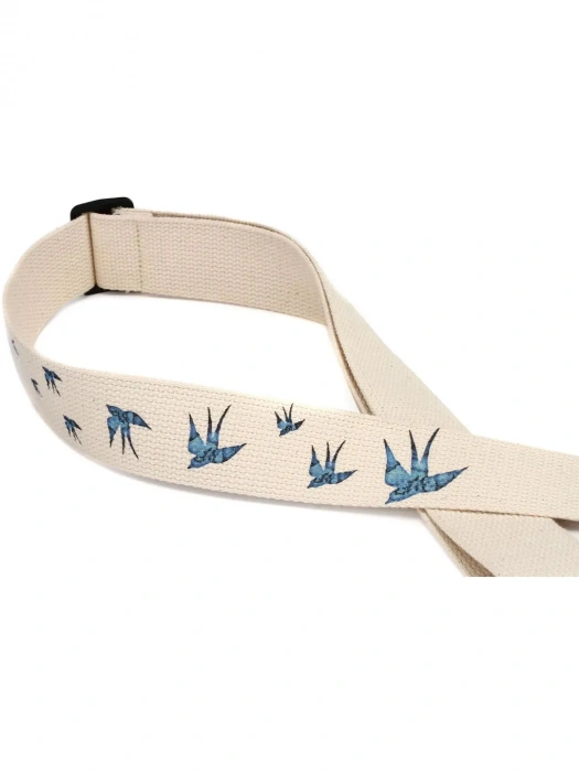 Ремінь для гітари Ремінь для гітари Levy's MC8U-006 Nature Cotton Series (Blue Bird)