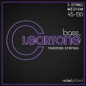 Cleartone 6445-5 Bass Nickel-Plated Medium 5 String 45-130 Cleartone 6445-5 Bass Nickel-Plated Medium 5 String 45-130