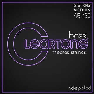 Cleartone 6445-5 Bass Nickel-Plated Medium 5 String 45-130
