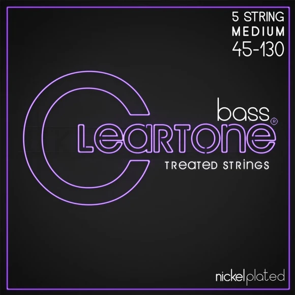 Струны Cleartone 6445-5 Bass Nickel-Plated Medium 5 String 45-130