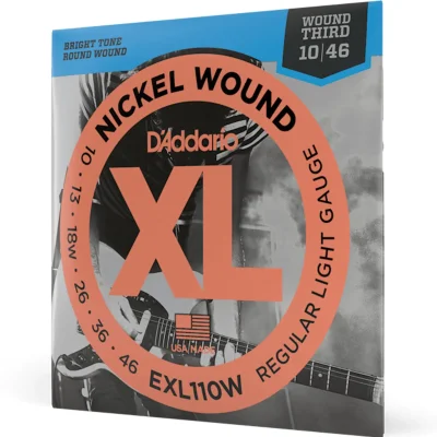 Струни D'Addario EXL110W XL Nickel Wound Regular Light Wound 3rd 10-46