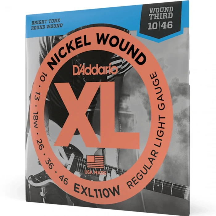 D'Addario EXL110W XL Nickel Wound Regular Light Wound 3rd 10-46