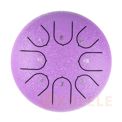 Глюкофон Hluru TC8-6 Lavander 6" (15см) 8 нот Children Tongue Drum 304 Stainless Steel