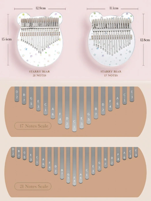 Калімба Калімба Hluru Huashu KHSB17 Starry Bear Acrylic