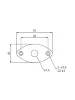 Роз'єм-планка Paxphil HJ003BK Jack Plate Oval Curved (Black)