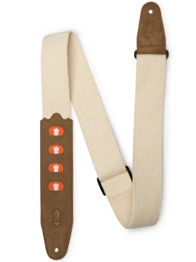 Ремінь для гітари Levy's MC2PH-NAT PickPocket Cotton Series (Natural)