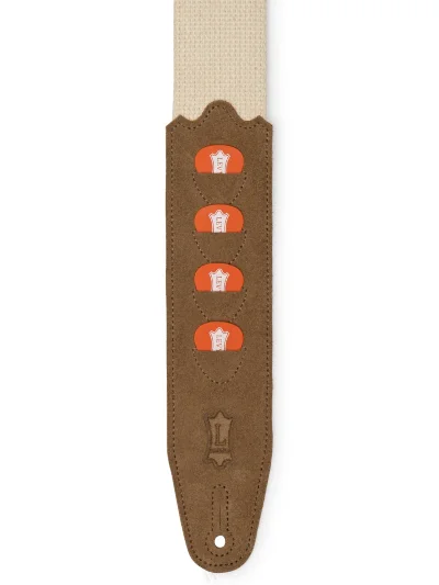 Ремінь для гітари Levy's MC2PH-NAT PickPocket Cotton Series (Natural)