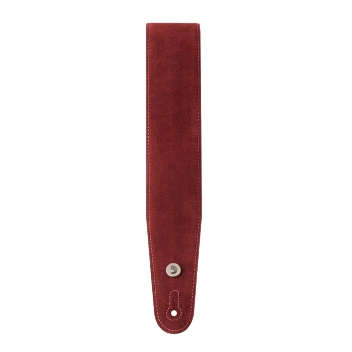 D'Addario 25SS03-DX Suede Guitar Strap (Burgundy)