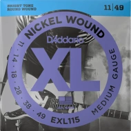 D'Addario EXL115 XL Nickel Wound Medium 11-49 D'Addario EXL115 XL Nickel Wound Medium 11-49
