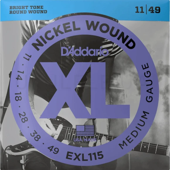 Струны D'Addario EXL115 XL Nickel Wound Medium 11-49