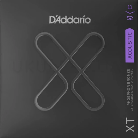 Струны D'Addario XTAPB1152 XT Phosphor Bronze Custom Light 11-52