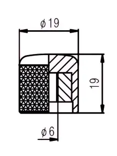 Paxphil NB006 Push-ON Control Knob (Chrome)
