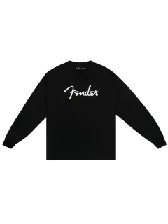 Fender Long-Sleeve T-Shirt Spaghetti Logo Black L