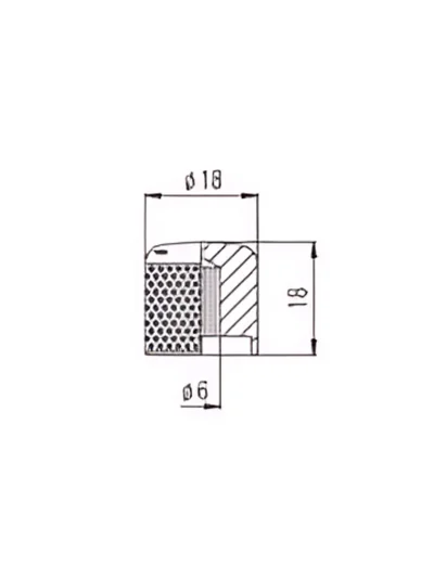 Ручка для потенціометра Paxphil NB301 Push-ON Control Knob (Black)