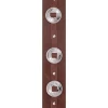 Ремінь для гітари D'Addario 25SSC01 Deluxe Leather Guitar Strap (Conchos, Brown)