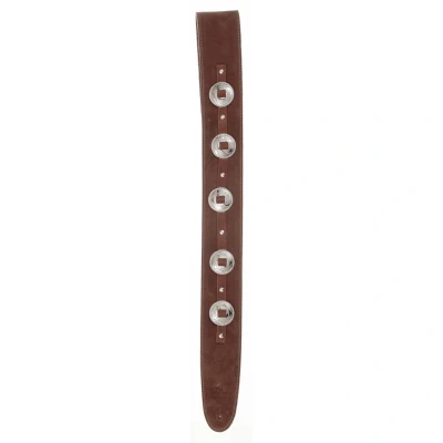 Ремінь для гітари D'Addario 25SSC01 Deluxe Leather Guitar Strap (Conchos, Brown)