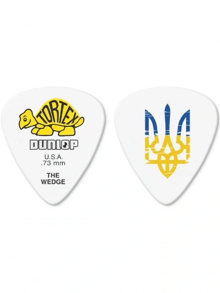 Медіатор Dunlop Tortex Wedge Custom UKR .73 Медіатор Dunlop Tortex Wedge Custom UKR .73