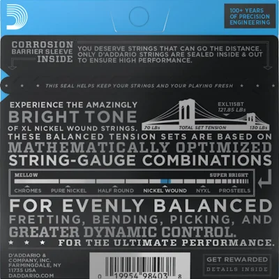 Струни D'Addario EXL115BT XL Nickel Wound Balanced Tension Medium 11-50