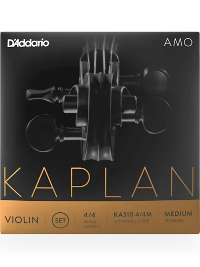Струни для скрипки D'Addario KA310 4/4M Kaplan Amo Violin String Set 4/4 Scale Medium Tension