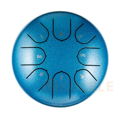 Глюкофон Hluru TC8-6 SeaBlue 6" (15см) 8 нот Children Tongue Drum 304 Stainless Steel