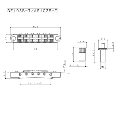 Тремоло Gotoh AS103B-T (GG)