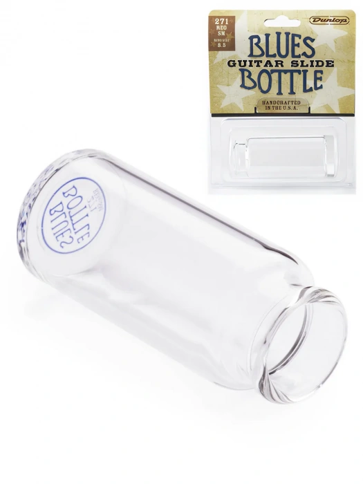 Dunlop 271 Blues Bottle Regular Wall Small Clear Slide