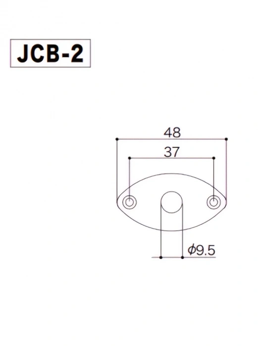Gotoh JCB-2 C Jack Cover (Chrome)