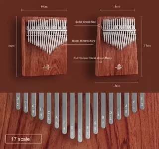 Hluru KC17 Zambian Padauk (17 нот, замбійский падук)