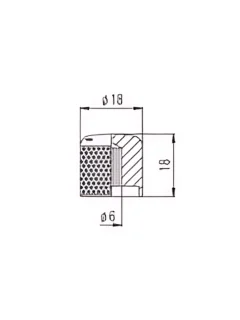 Paxphil NB301 Push-ON Control Knob (Chrome)