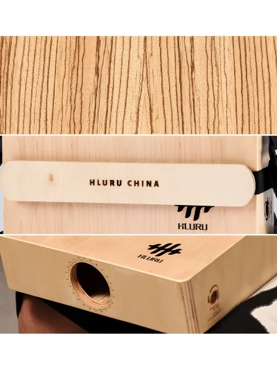 Кахон Hluru Cajon 3-in-1 Travel 30CN Black Tortoise - Maple