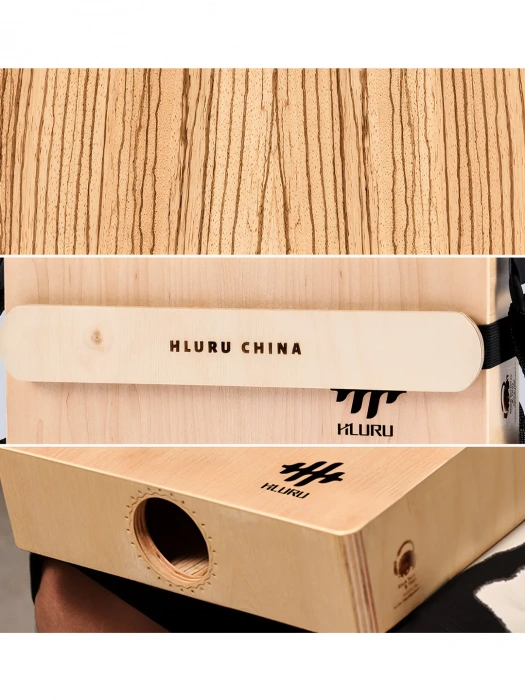 Кахон Кахон Hluru Cajon 3-in-1 Travel 30CN Black Tortoise - Maple