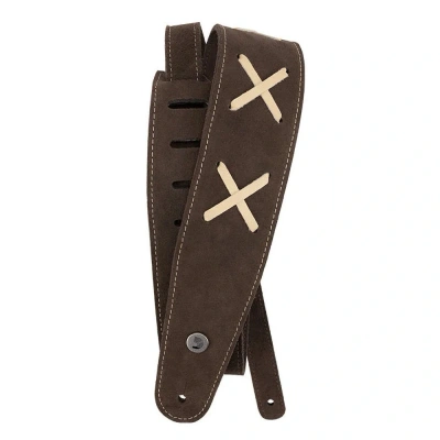 D&#039;Addario 25VDG00 Vintage Suede Guitar Strap (Brown)