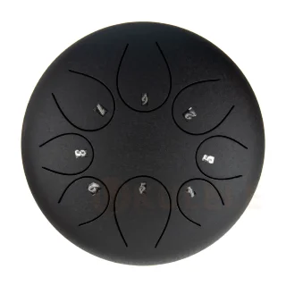 Hluru TY8-8 Charcoal 8" (20см) 8 нот Tongue Drum Alloy Carburizing Steel