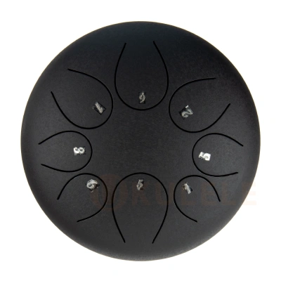 Hluru TY8-8 Charcoal 8" (20см) 8 нот Tongue Drum Alloy Carburizing Steel