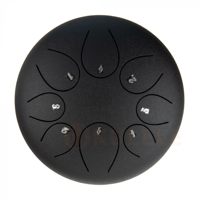 Глюкофон Глюкофон Hluru TY8-8 Charcoal 8" (20см) 8 нот Tongue Drum Alloy Carburizing Steel
