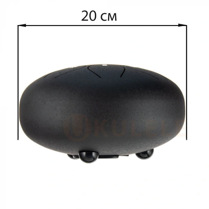 Глюкофон Глюкофон Hluru TY8-8 Charcoal 8" (20см) 8 нот Tongue Drum Alloy Carburizing Steel