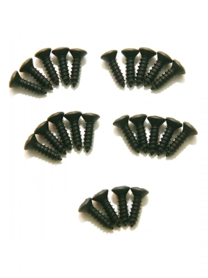 Dimarzio GH1000BK Pickguard / Backplate Screws Set of 24 (Black)