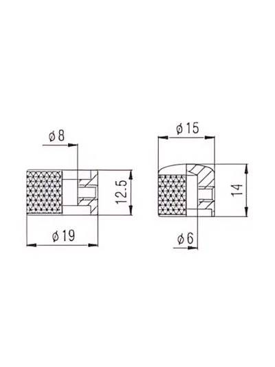 Ручка для потенціометра Paxphil NC003 Stacked Control Knob (Black)