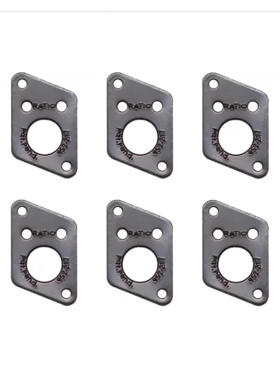 Прокладки для кілків Graph Tech PRT-952-217-B0 Premium Plates For F Style Screw Hole Black