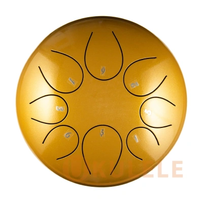Hluru TY8-8 DeepYellow 8&quot; (20см) 8 нот Tongue Drum Alloy Carburizing Steel