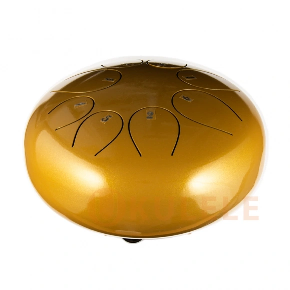 Глюкофон Hluru TY8-8 DeepYellow 8" (20см) 8 нот Tongue Drum Alloy Carburizing Steel
