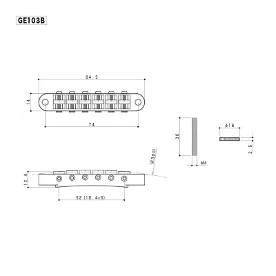 Бридж Gotoh GE103B (B)