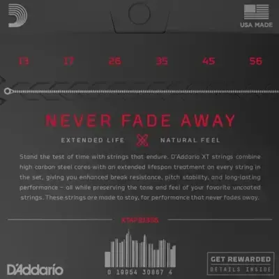 Струни D'Addario XTAPB1356 XT Phosphor Bronze Medium 13-56