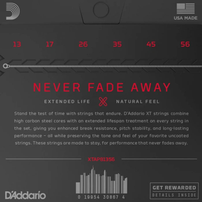 Струни Струни D'Addario XTAPB1356 XT Phosphor Bronze Medium 13-56