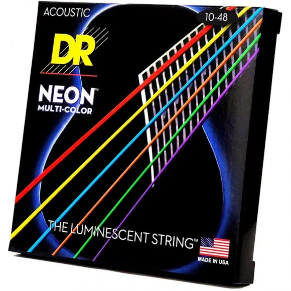 Струны DR NMCA-10 Neon Multi-Color Acoustic Extra Light 10-48 Струны DR NMCA-10 Neon Multi-Color Acoustic Extra Light 10-48
