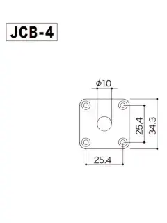 Gotoh JCB-4 B Jack Cover (Black)