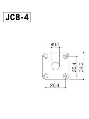 Роз'єм-планка Gotoh JCB-4 B Jack Cover (Black)