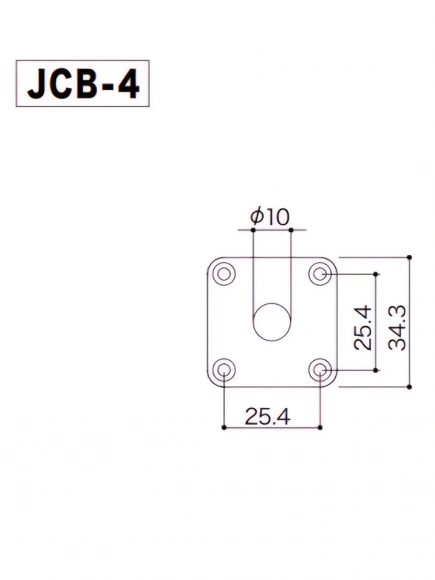 Разъем-планка Gotoh JCB-4 B Jack Cover (Black) Разъем-планка Gotoh JCB-4 B Jack Cover (Black)